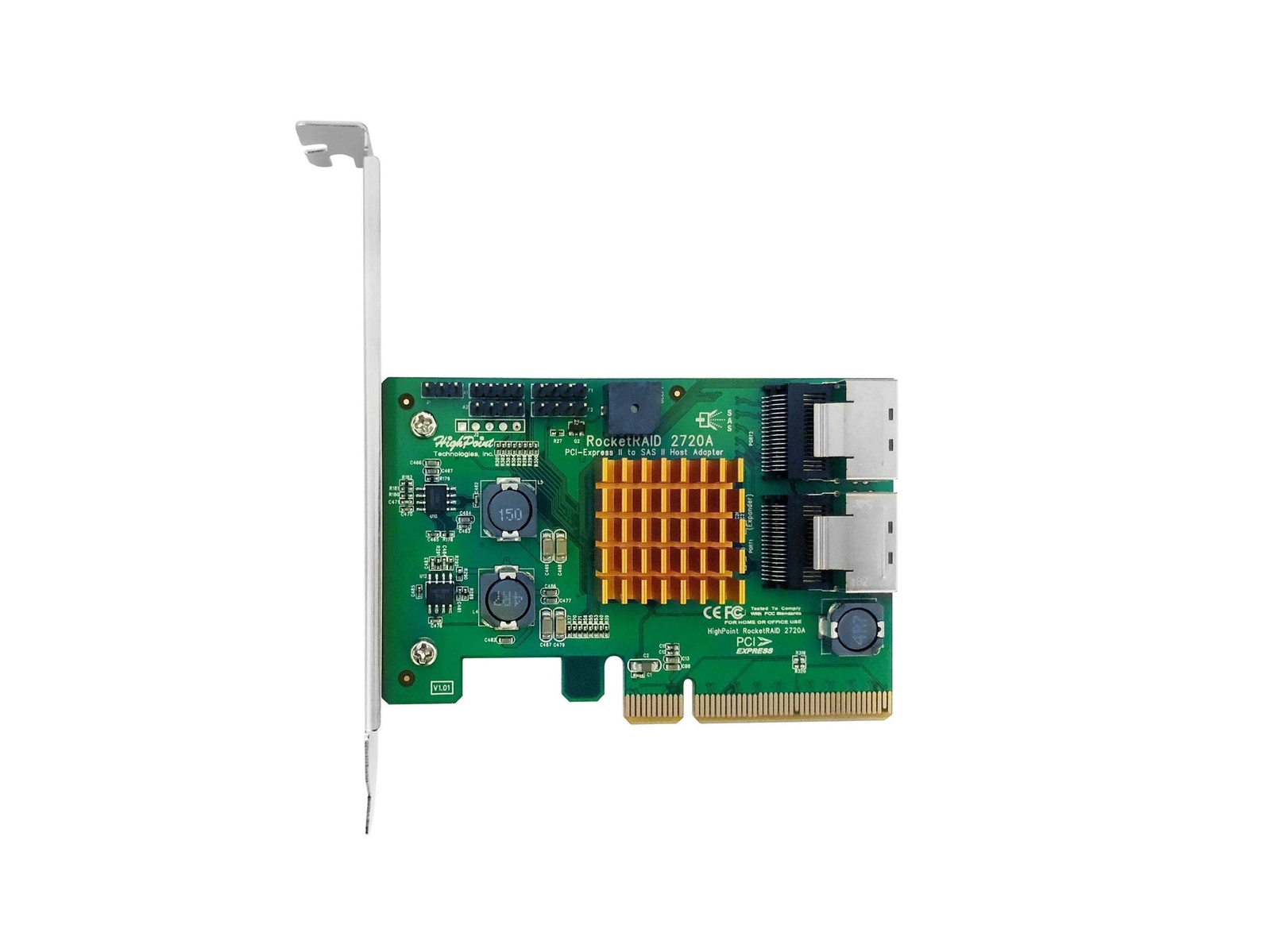 Highpoint RocketRAID 2720A 8-6GB/s SAS Port Raid HBA 2x Internal Mini-SAS Ports