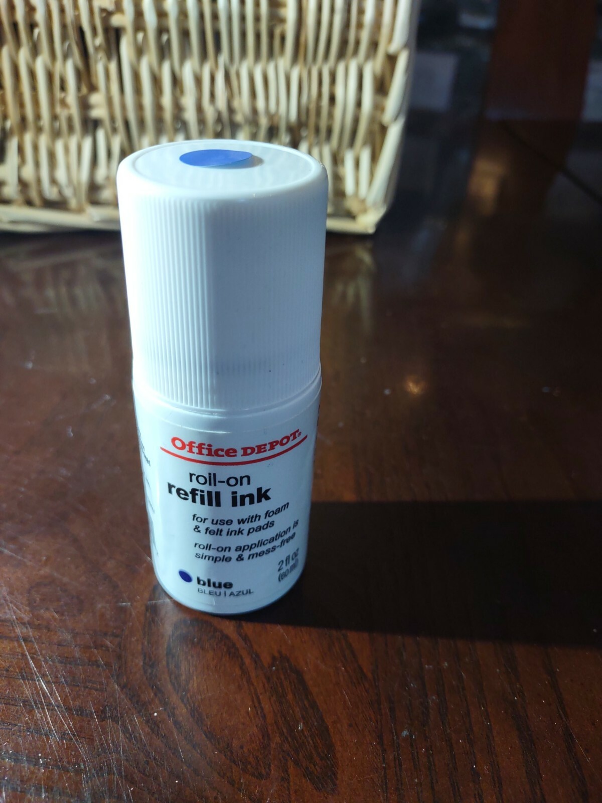 Office Depot Roll-on Refill Ink Blue