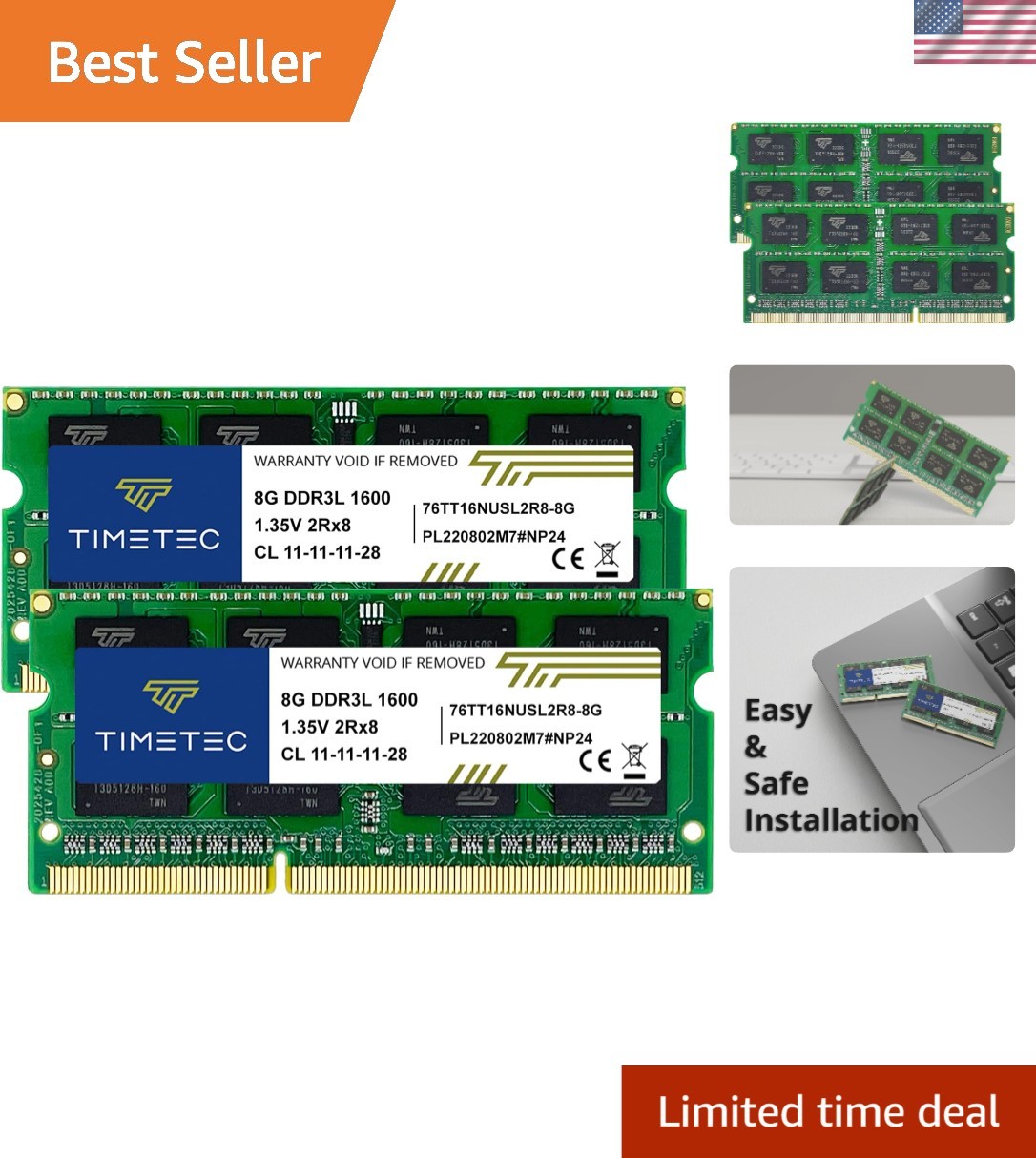 Upgrade Your Laptop with 16GB PC3L-12800 RAM Kit - 1600MHz 204-Pin SODIMM