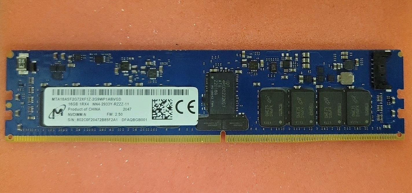 Micron MTA18ASF2G72XF1Z-2G9WP1ABVGD 16GB 1Rx4 NN4-2933Y DDR4 ECC NVDIMM