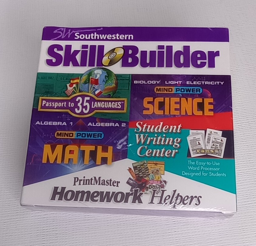 Southwestern PrintMaster Homework Helpers Math/Science Skill Builder New