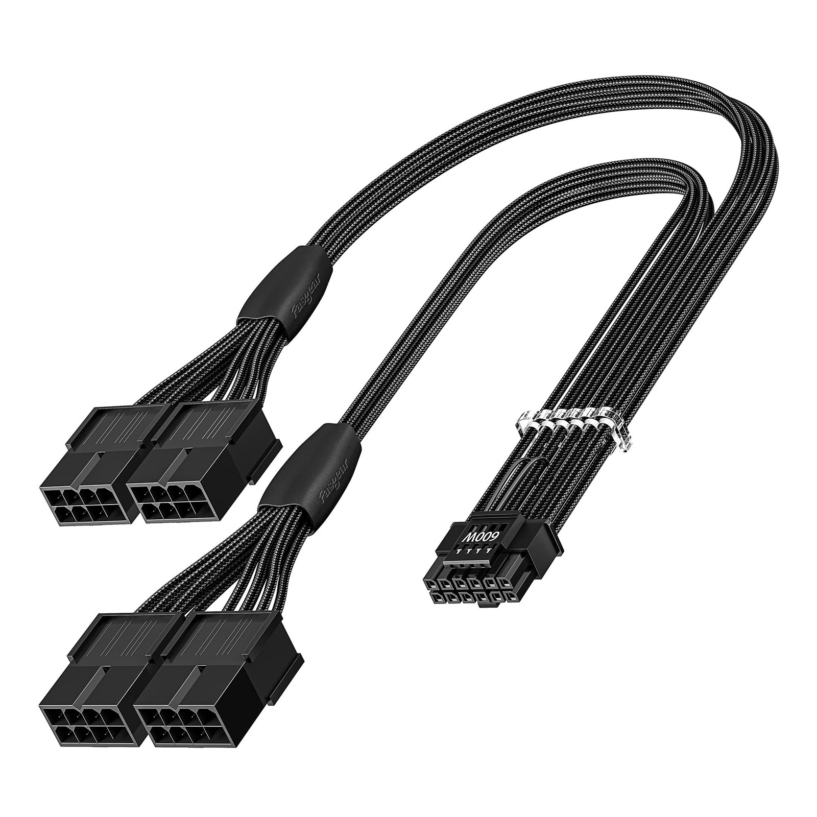 16pin GPU Cable to 4x8 Pin Pcie Extension, Black