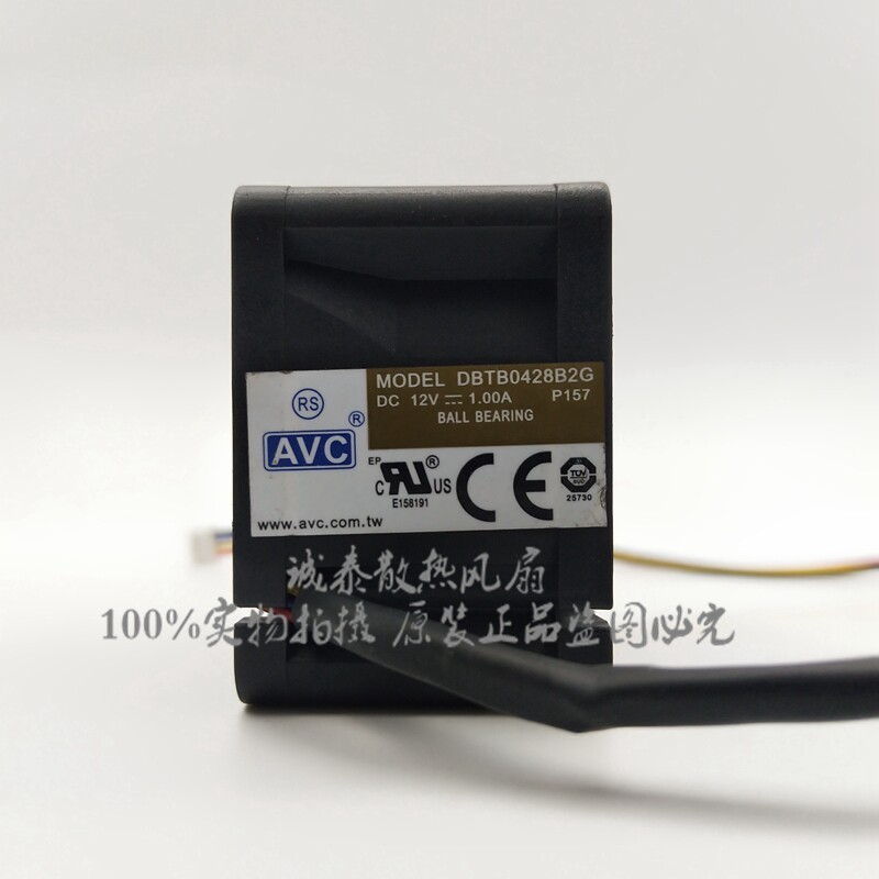 1PCS  AVC DBTB0428B2G 4028 12V 1.00A High-Airflow 4-Pin Server Cooling Fan