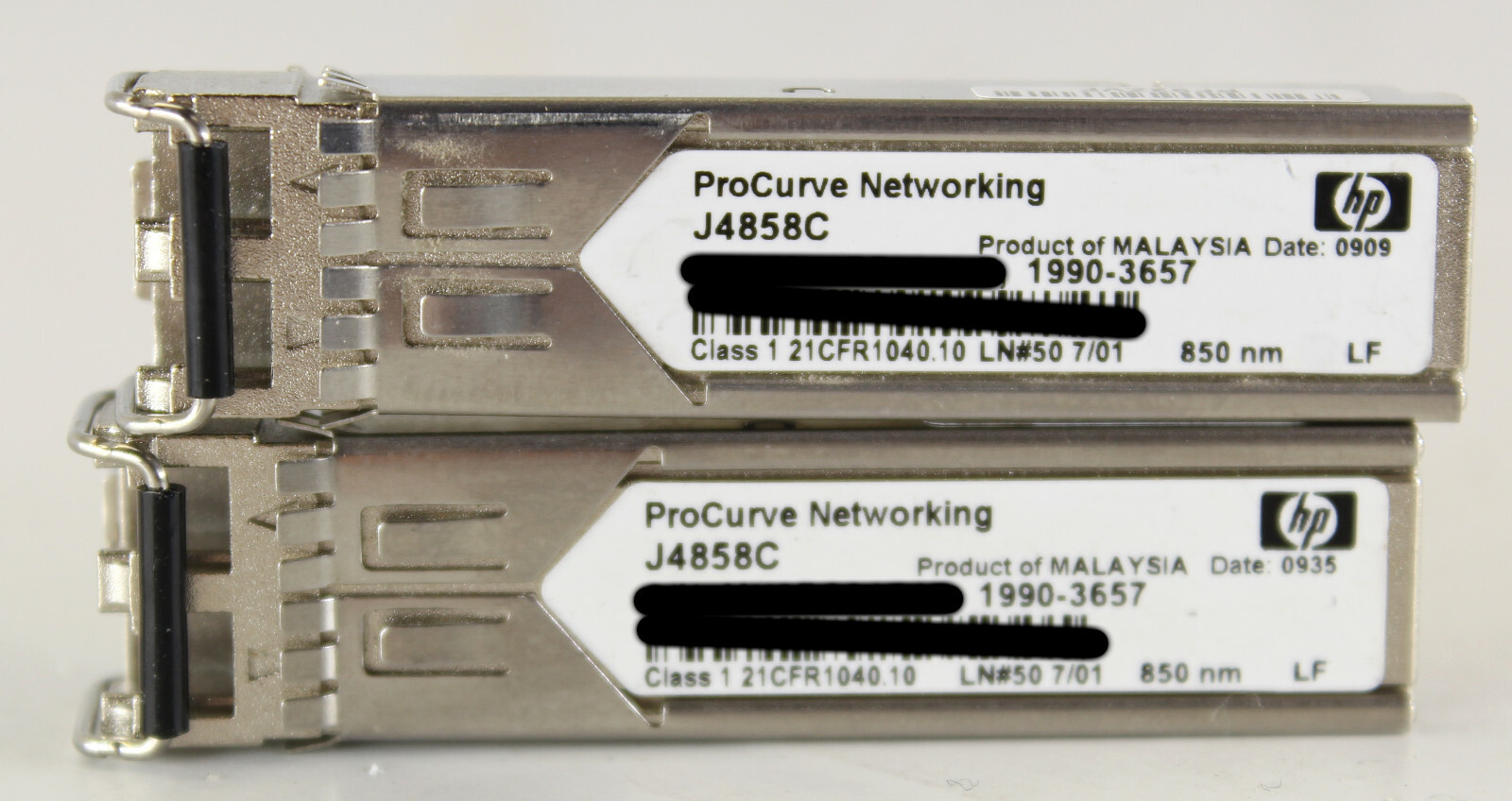 Lot of 2 HP ProCurve Networking J4858C 1G 850nm SFP Transceiver Module