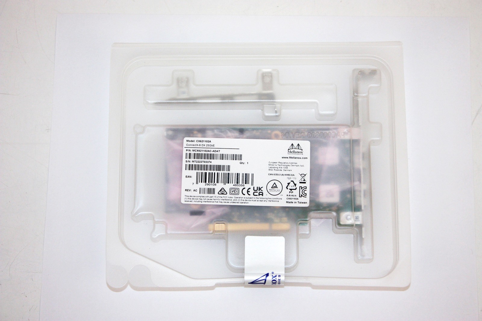 Mellanox MCX621102AC-ADAT ConnectX-6 DX 25GbE Dual-port SFP28, CX621102A