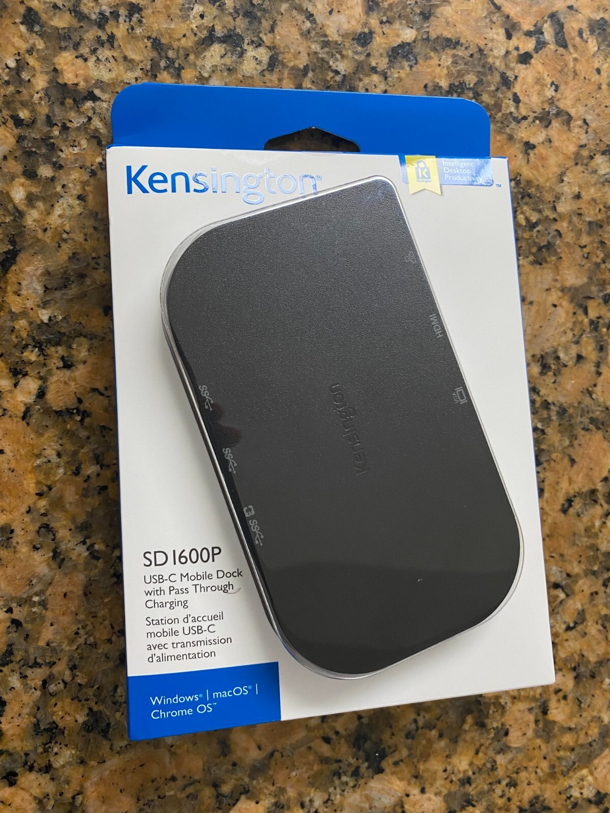 Kensington SD1600P USB-C Travel Dock with Pass-Through USB-C K33968 902-1398-03