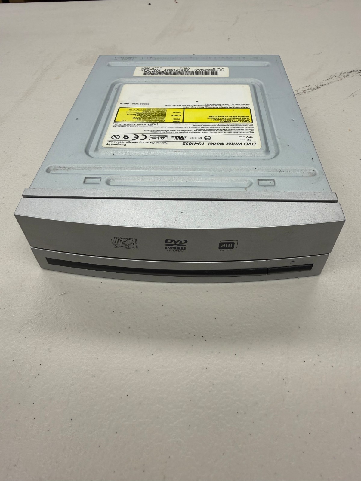 Toshiba Samsung TS-H652D/GAAH 5.25in IDE PATA DVD-RW DL Drive Tested