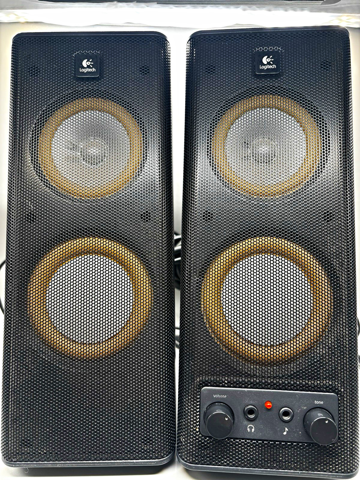 Logitech S-0264A 2.0 Wired Computer Speakers Black 3.5mm Headphone Jack