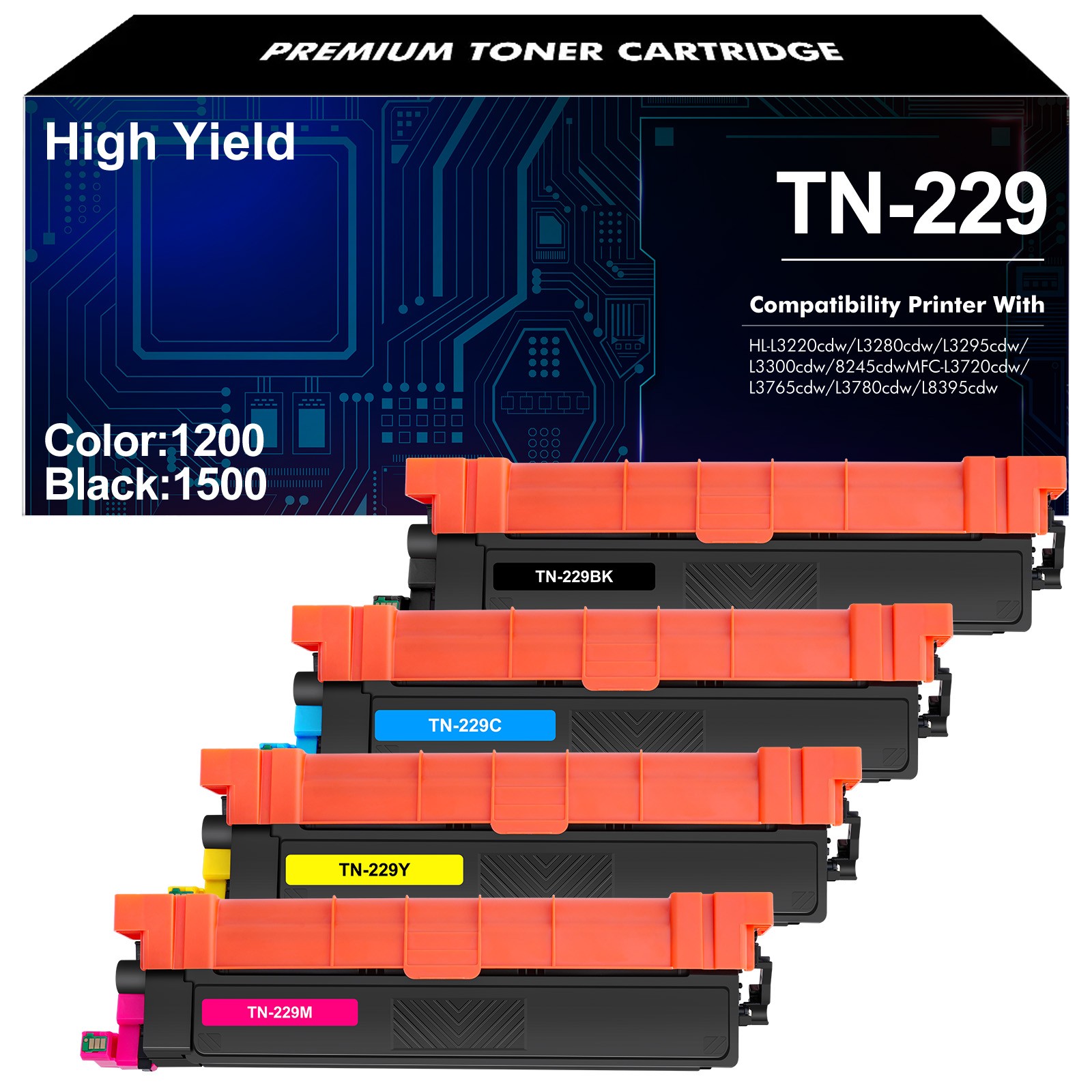 TN229XL Toner Cartridges Replacement for Brother TN229 XL TN-229XL TN-229 to use