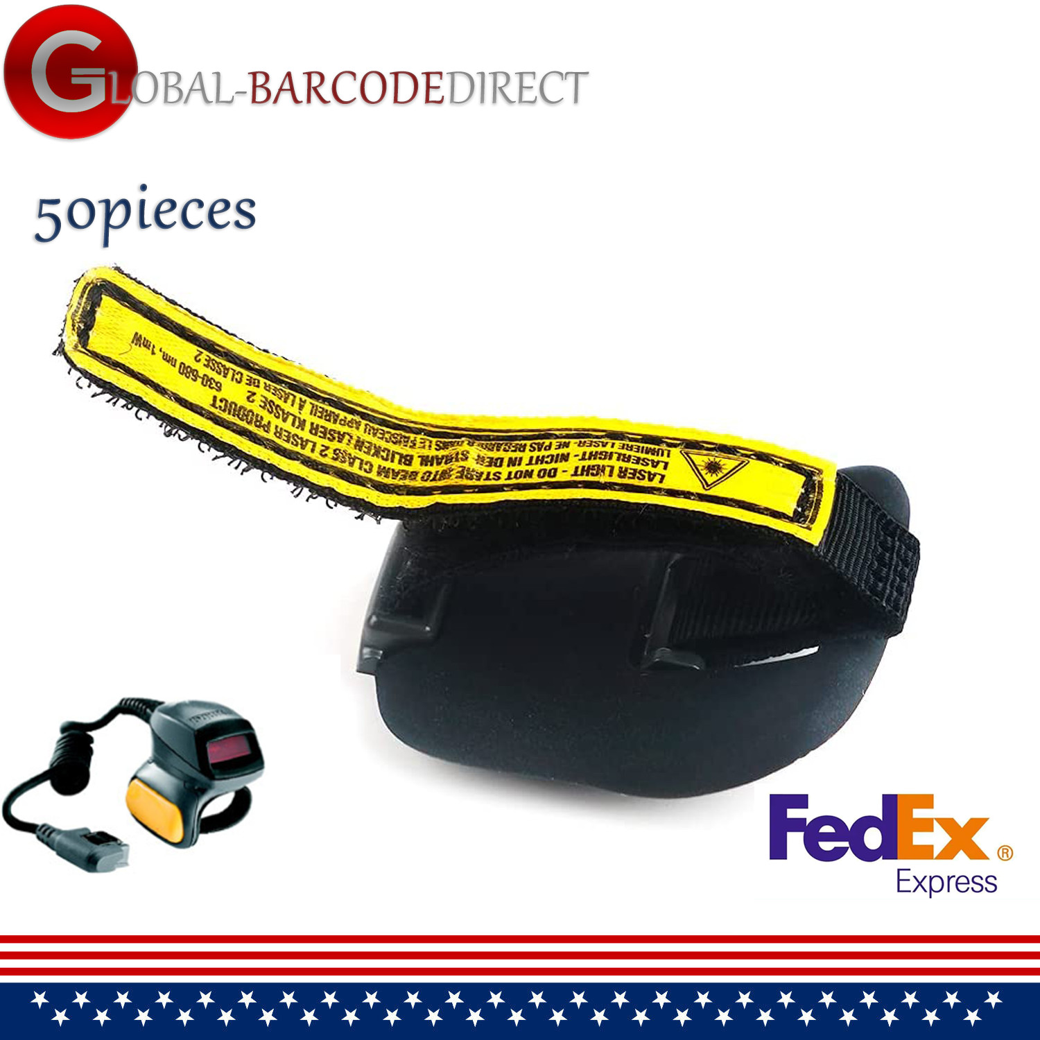 50Pcs Finger Straps for Zebra   Symbol RS409 RS419 RS-RS4000 21-93022-02R