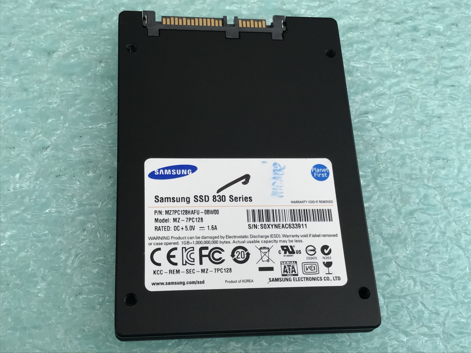 Samsung 830 Series MZ-7PC128 128GB 2.5" SATA SSD Solid State Drive - HD1036A
