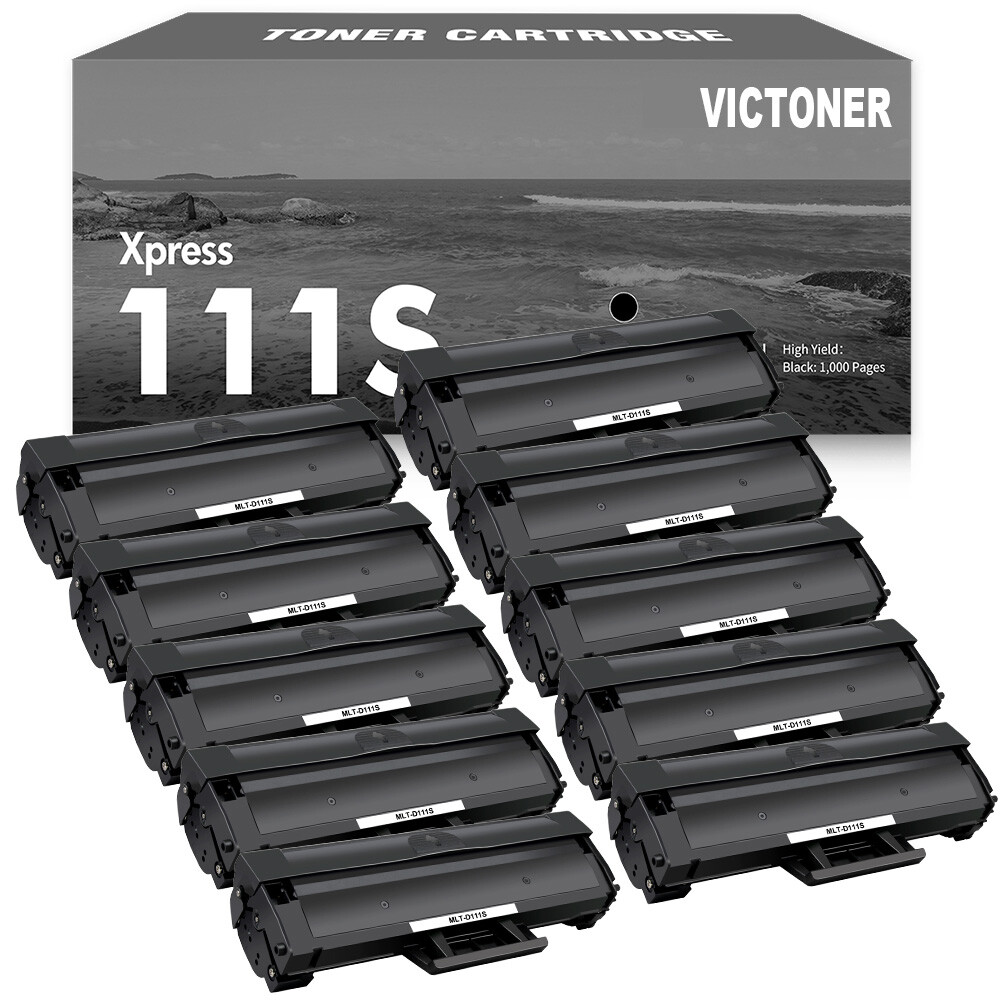 10 PK Toner Cartridges for Samsung Xpress MLT-D111S MLTD111S 111S M2022W M2070W