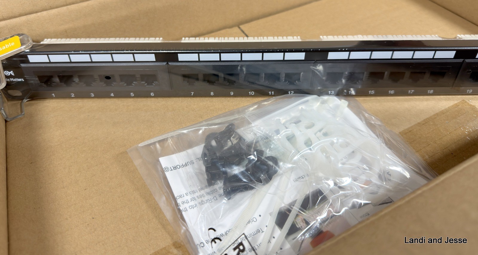 24 Port Patch Panel Cat6 1U Rackmount Ethernet 110 Cable Matters Punch Panel