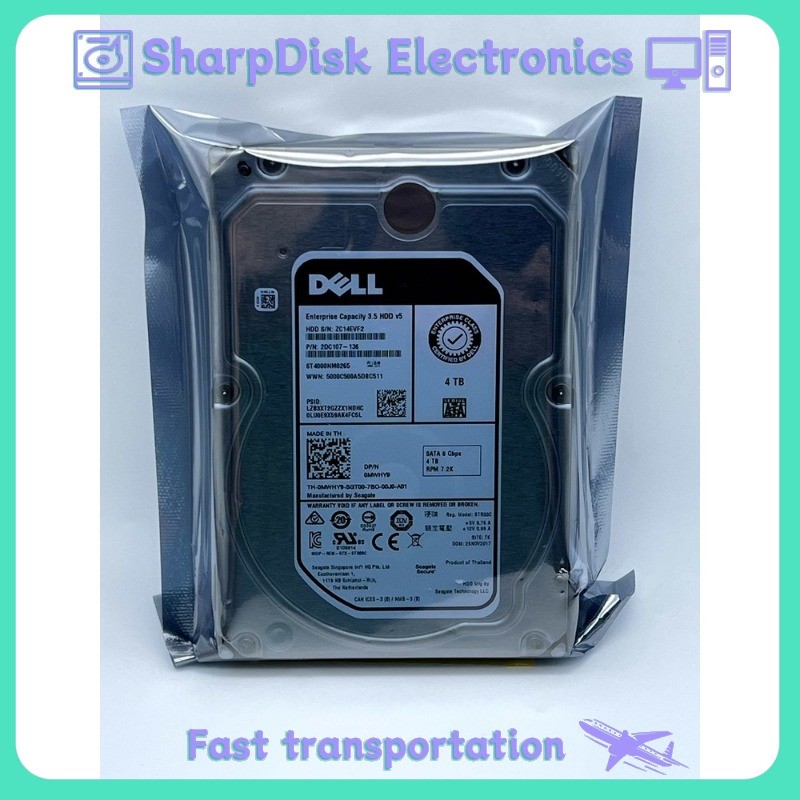 FIT FOR DELL MWHY9 0MWHY9 ST4000NM0265 Seagate Exos 7E8 4TB SATA 6Gb/s 3.5" HDD