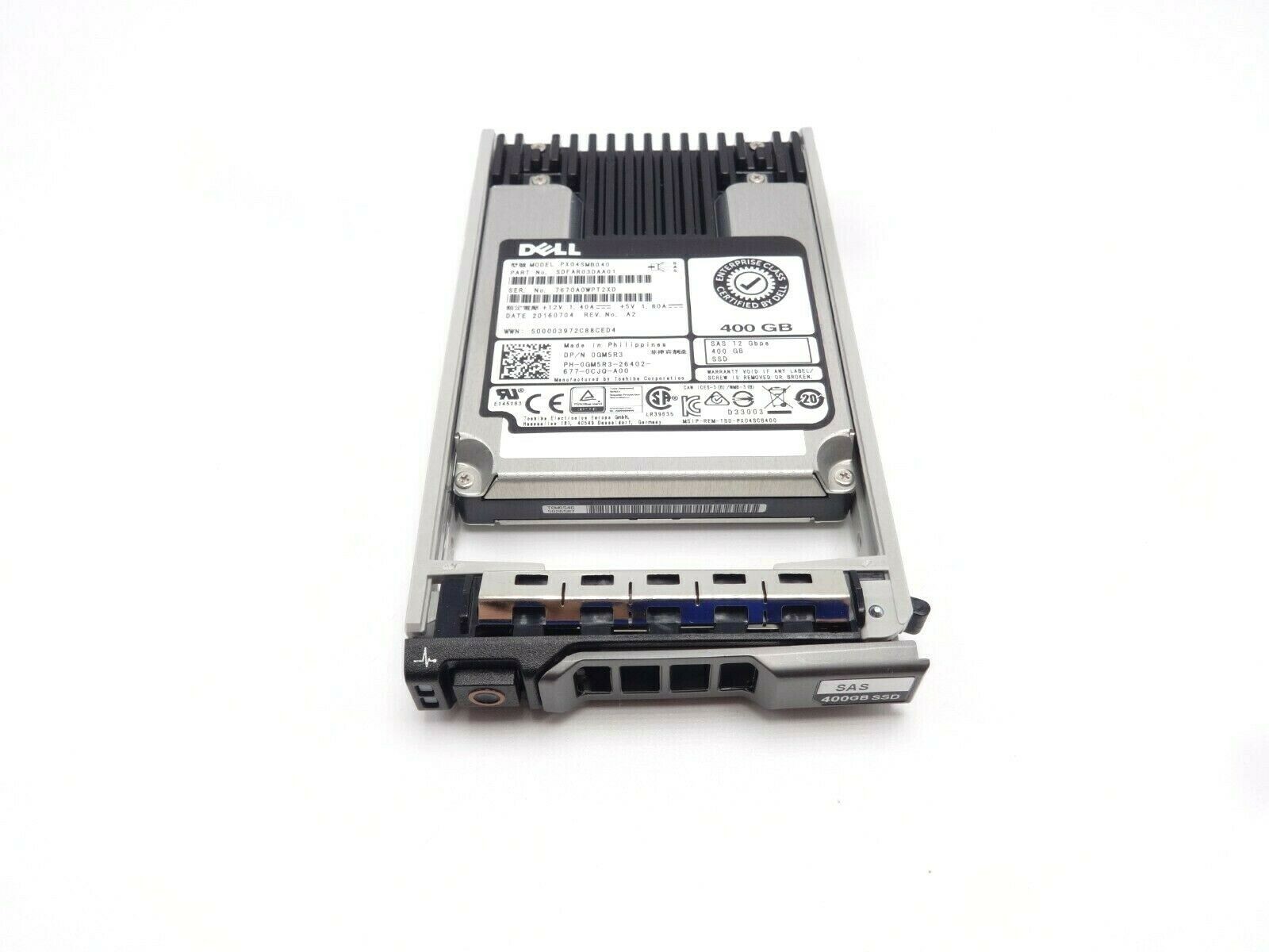 Dell GM5R3 400GB SAS SSD MLC MU 12GBps 2.5 Drive"