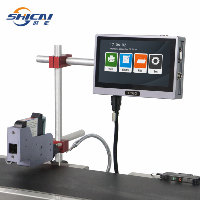 Automatic 12.7mm Inline Printer without Conveyor Beverage Date QR