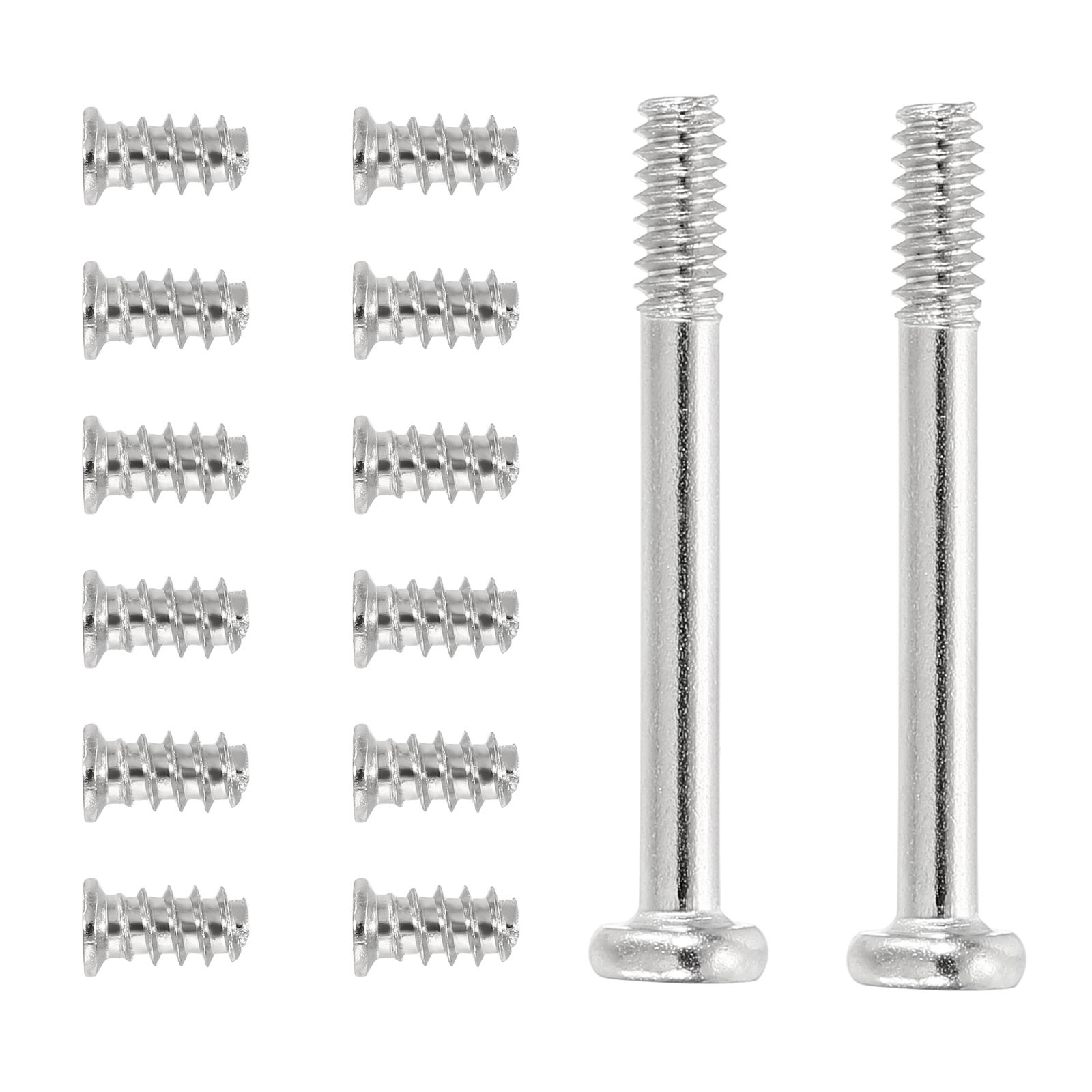 100Pcs(50pcs #6-32x30 50pcs M5x10) Computer Case Fan Screws Kit for DIY Silver