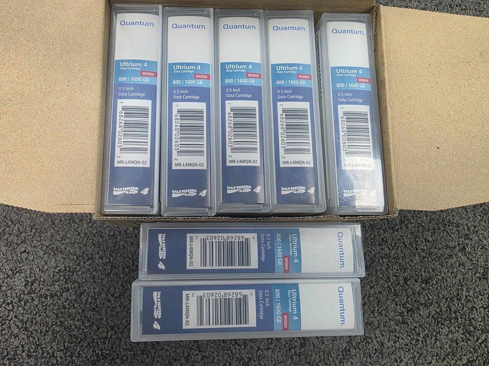 MR-L4MQN-02 Quantum WORM LTO-4 Data Tape New Qty 7 pieces (LOT OF 7)