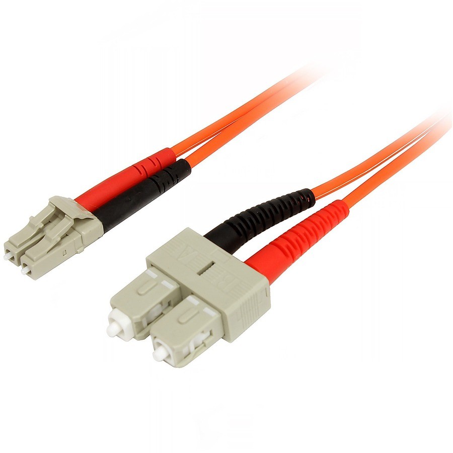 StarTech 2m Fiber Optic Cable - Multimode Duplex 50/125 - LSZH - LC/SC