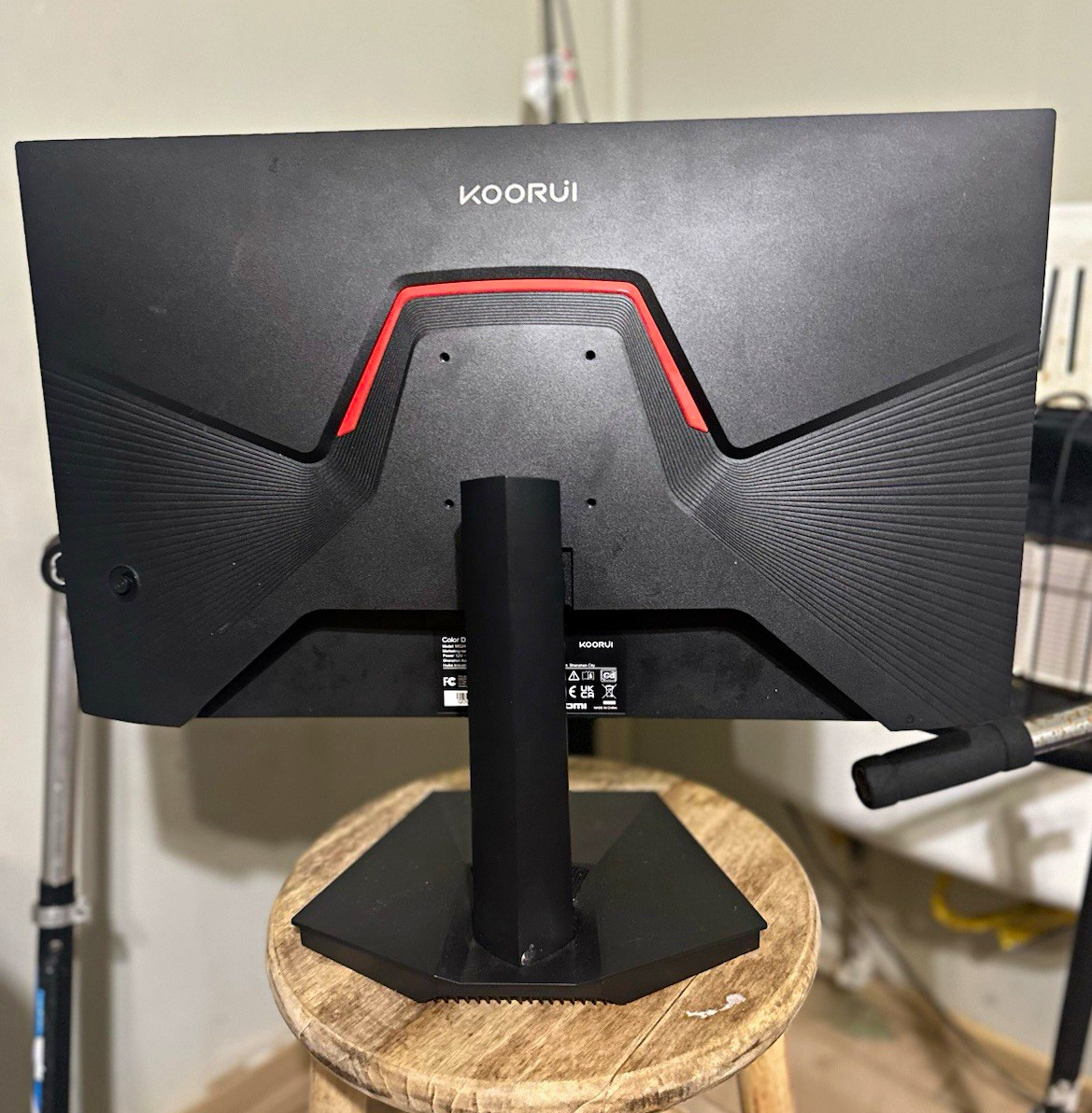 KOORUI 27E6QC 27in Curved QHD 165Hz 1ms Adaptive-Sync LCD Monitor Black