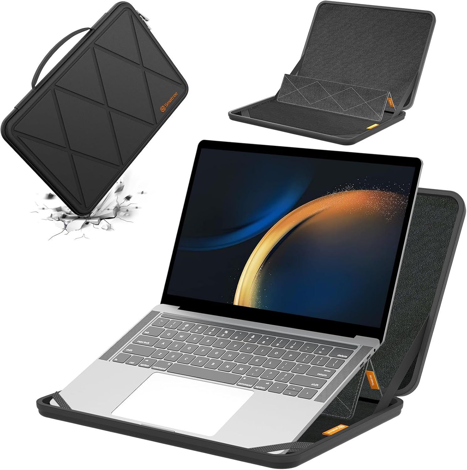 Sleeve for 16" Samsung Galaxy Book5/4/3 Pro with Hard EVA Case and Stand