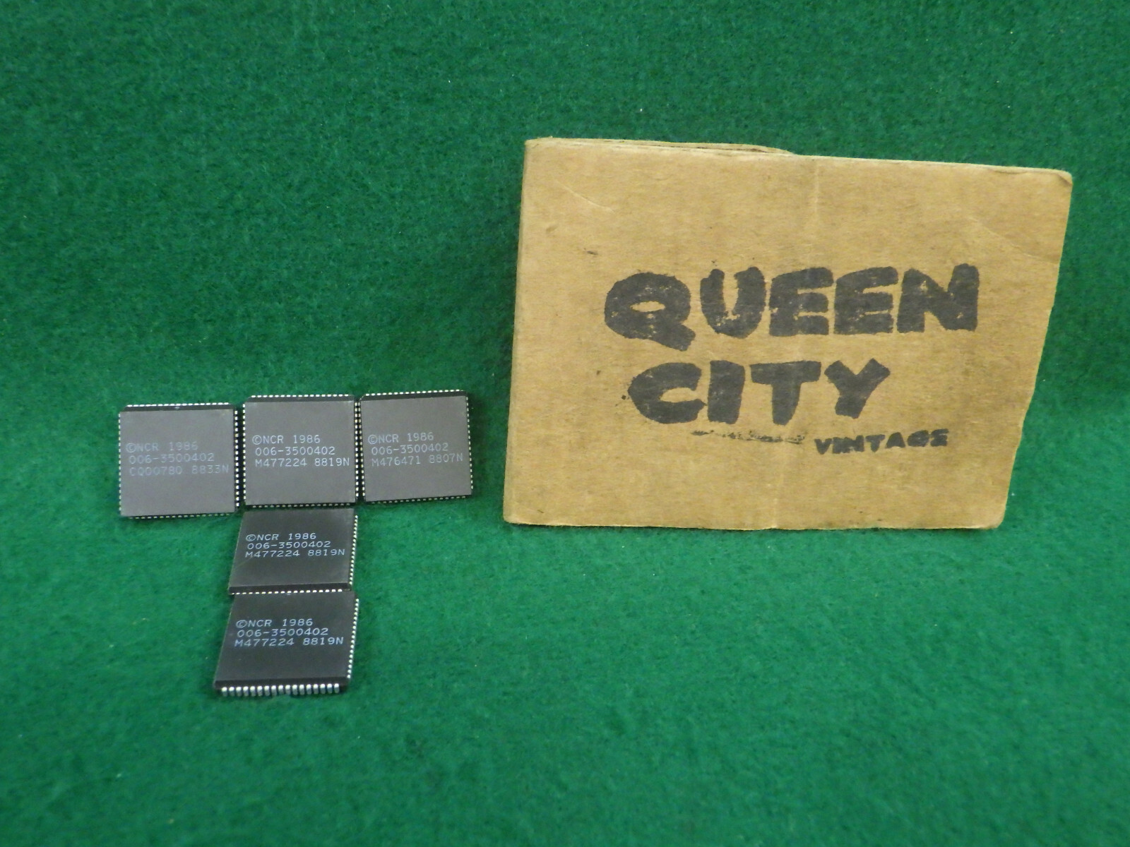 Lot of 5 NOS NCR computer processors/chips  3500402 1986