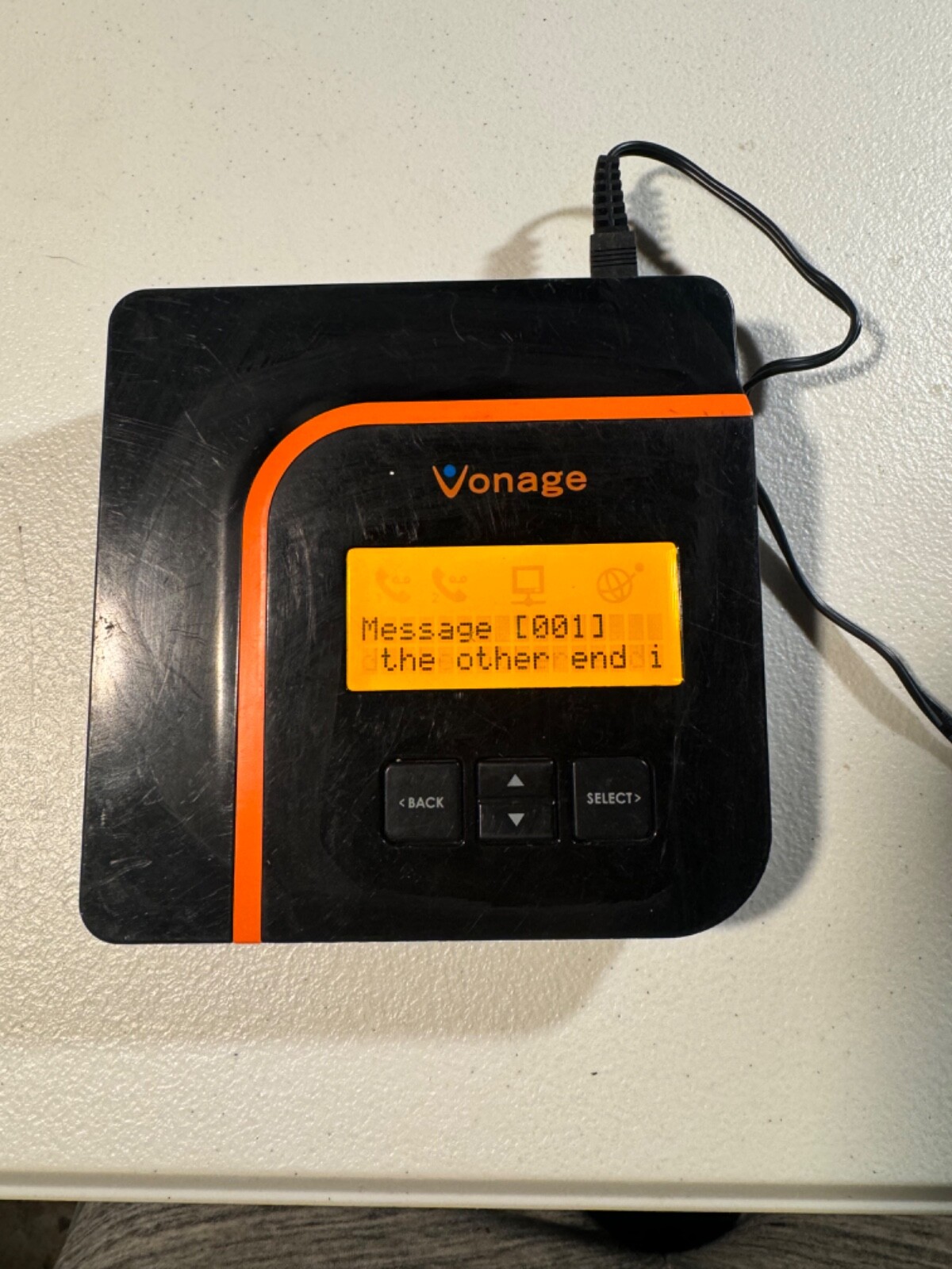Vonage VoIP Phone Adapter ATA Model VDV21-VD w/Power Supply