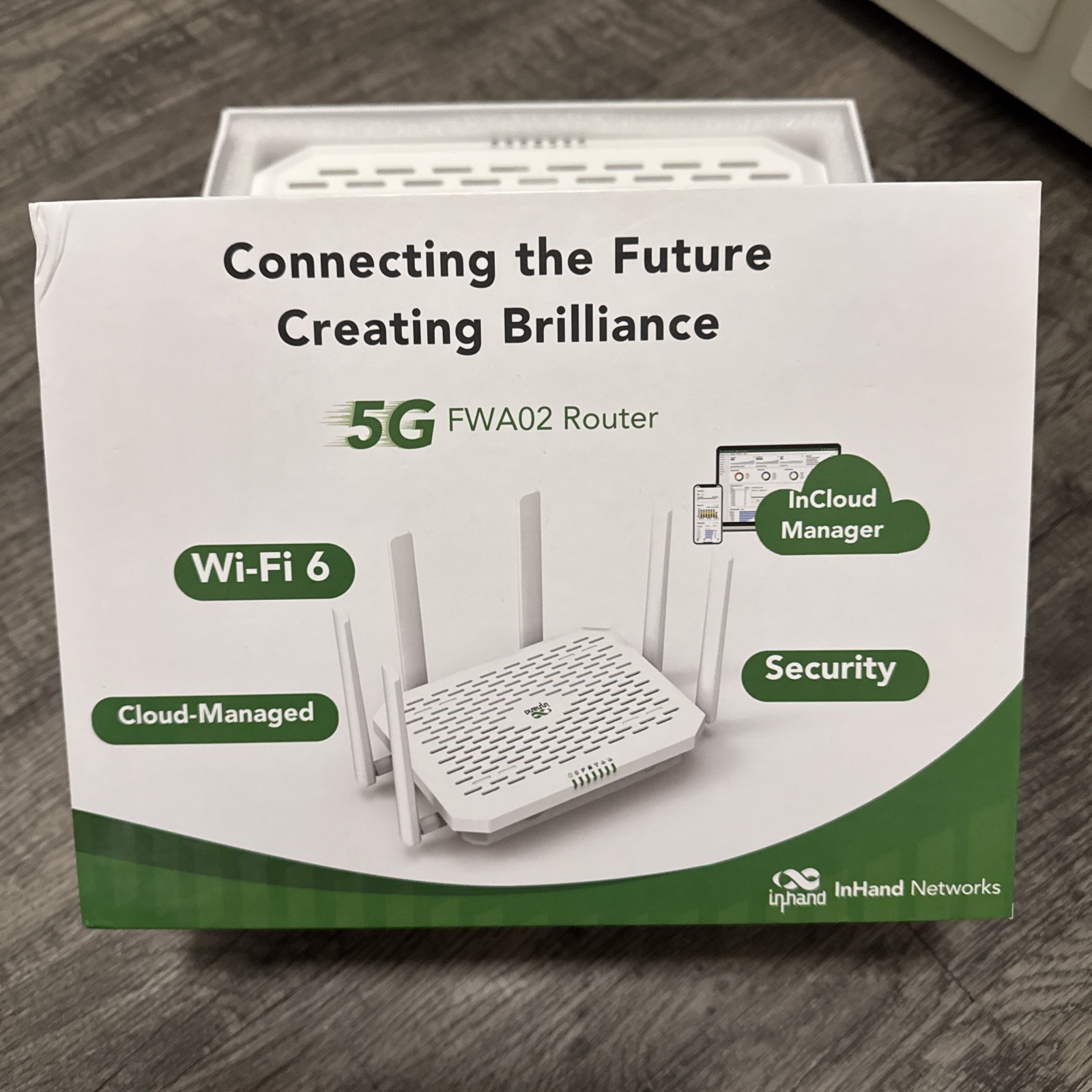 InHand 5G NR Router FWA Firewall Router VPN MIMO Wi-Fi 6 Router 3600Mbps Hotspot
