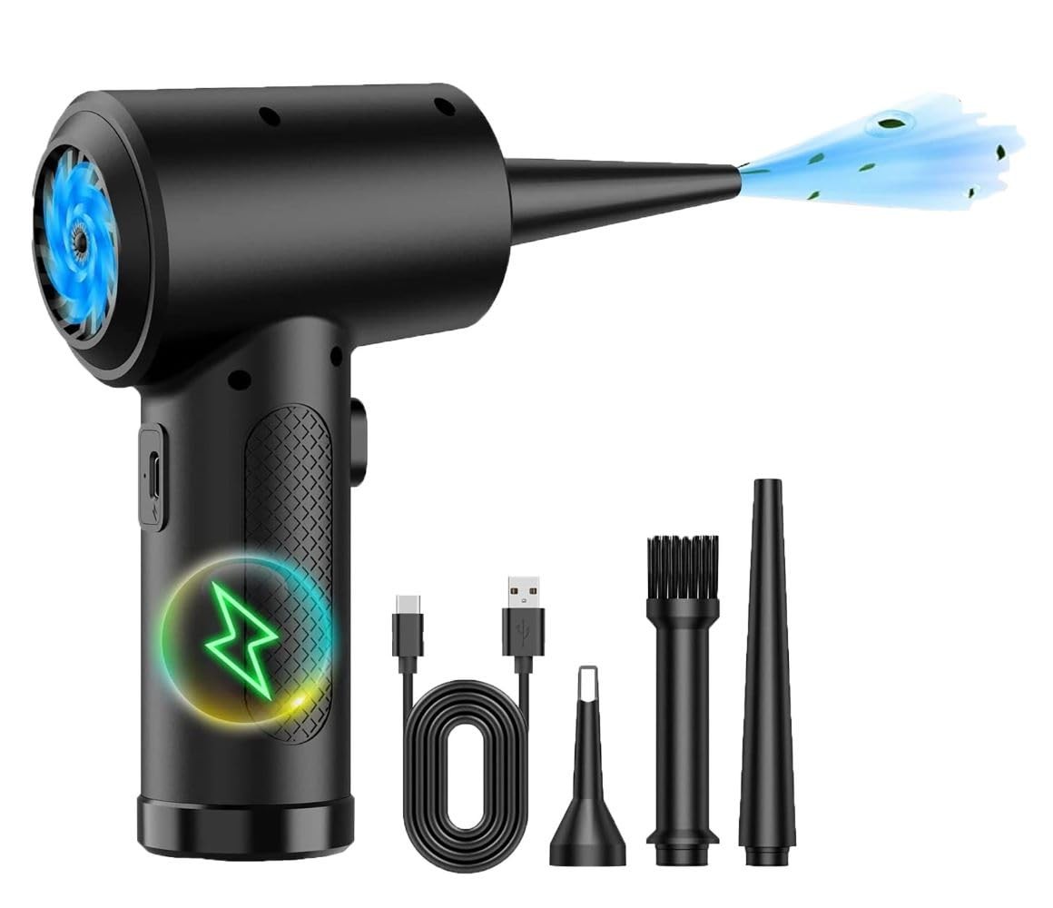 Newhouse Electric Cordless Compressed Air Duster NHAD-BR-001, 3-Speed Electric
