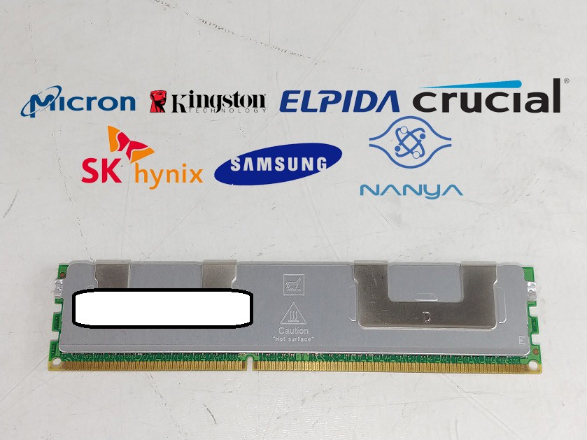 Major Brand 8 GB PC3L-10600R (DDR3-1333) 2Rx4 Shielded Server RAM