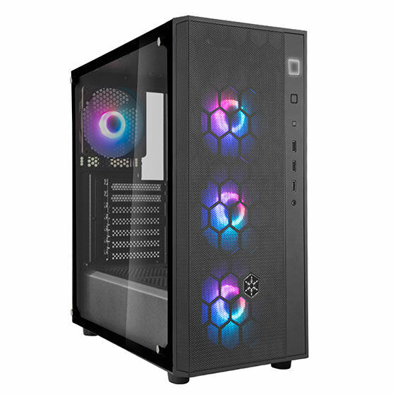 Silverstone FAR1B-PRO FARA R1 PRO TG (Tempered Glass)  ARGB FAN ATX Mid Tower 