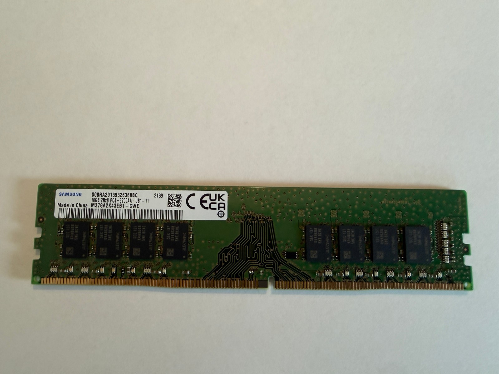 Samsung 16GB DDR4 Desktop RAM PC4-3200AA 2Rx8