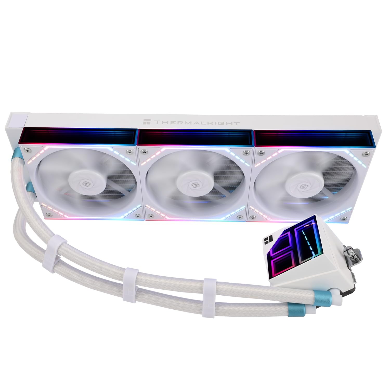 Frozen Infinity 360 WHITE CPU Water Cooler, with Triple 124mm In...