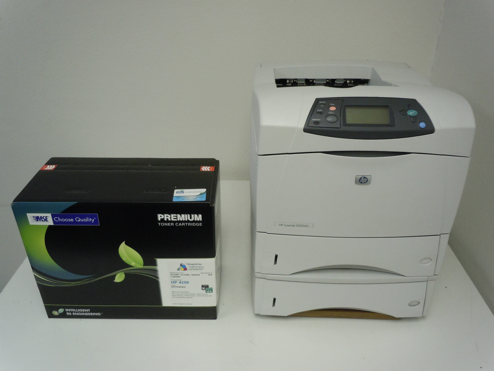 Q5403A HP LASERJET 4250DTN PRINTER + NEW COMPATIBLE 42X Q5942X TONER & WARRANTY