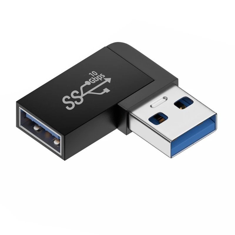 NNBILI 90 Degree Right Angle USB 3.0 Extension Adapter Upward Elbow USB Connecto