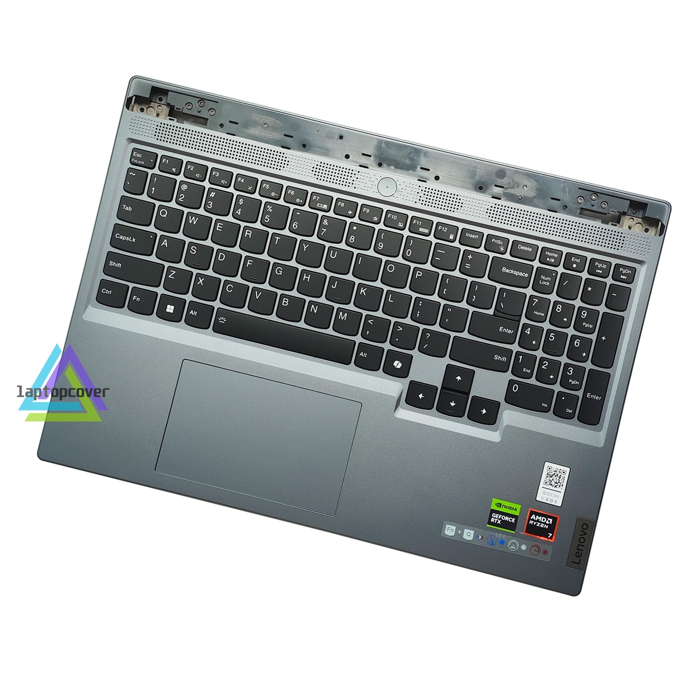 For lenovo Legion Slim 5 16AHP9 16ARP9 Palmrest Whtie Backlit keyboard Silver