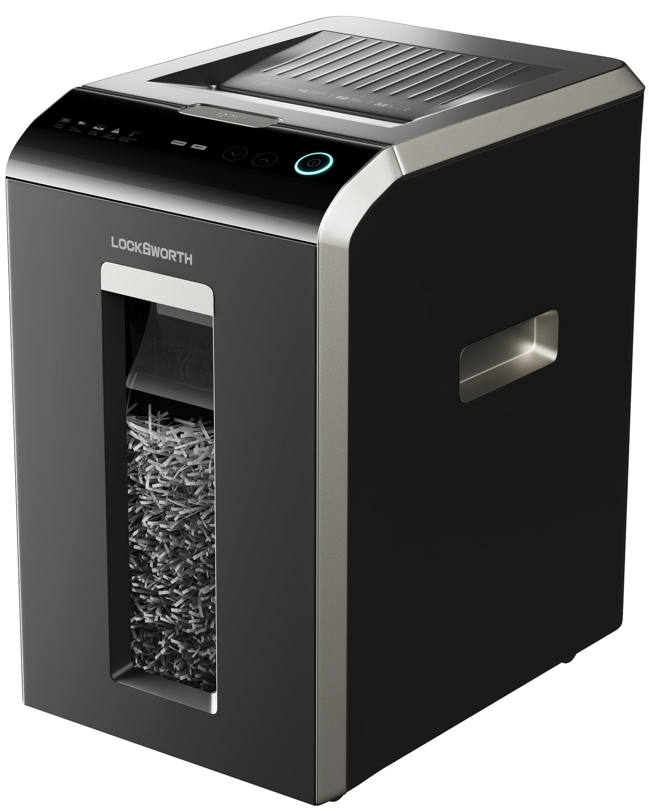 Paper Shredder Micro Cut 200 Sheet 8.5 Gallon Heavy Duty Locksworth P-5 Home