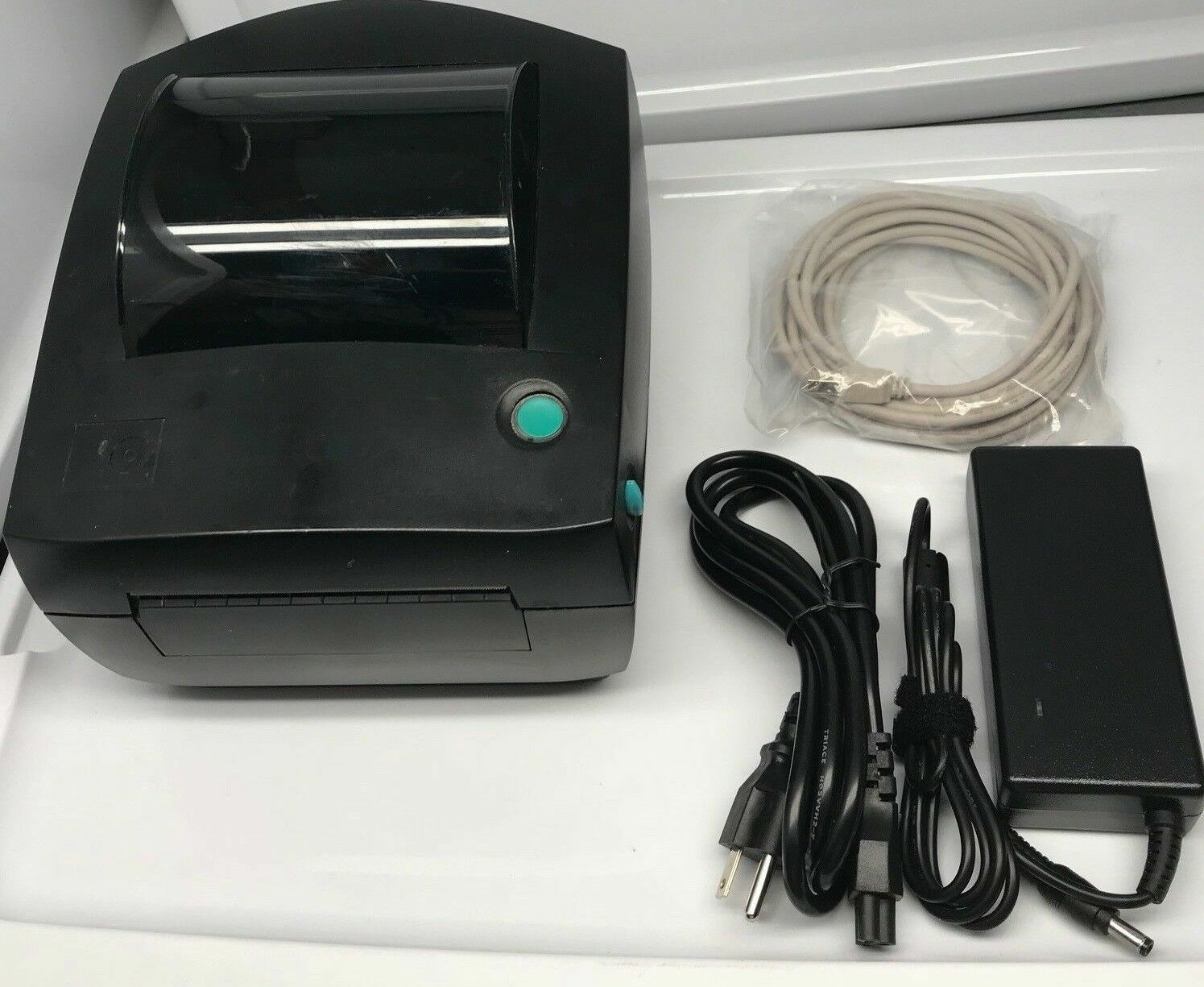 Black Zebra LP2844Z LP 2844 Z Thermal Shipping Label Barcode Printer 