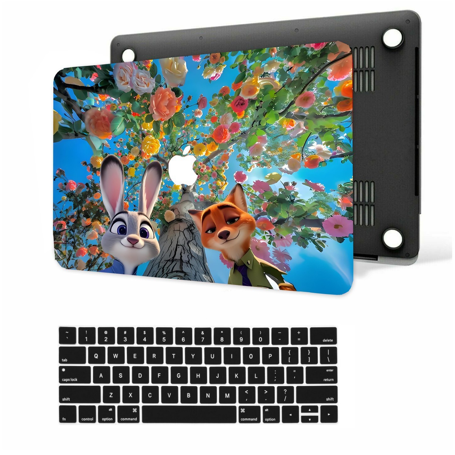 Cute Cartoon Laptop Rubberized Hard Cut Case Cover For 2026 New Macbook Pro Air