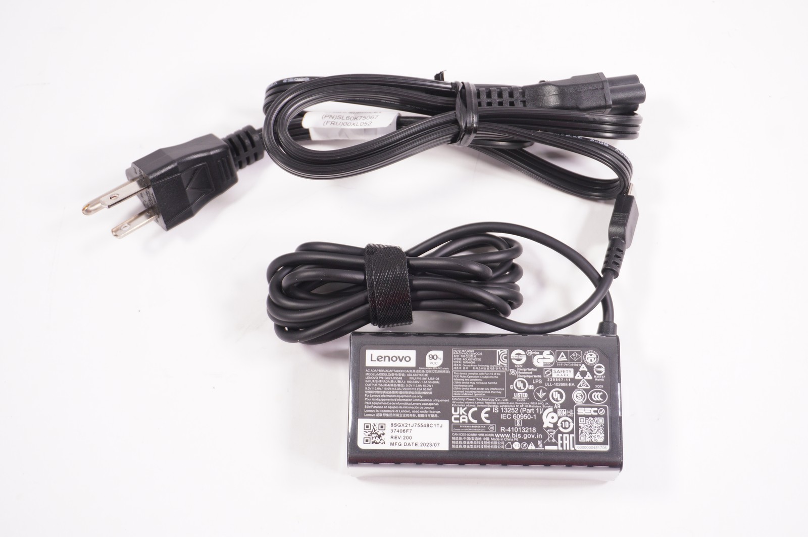 5A11J62109 Lenovo 65W 3.25A 2V USB Type C Adapter 83JT0001US YOGA 7 2-IN-1 16...