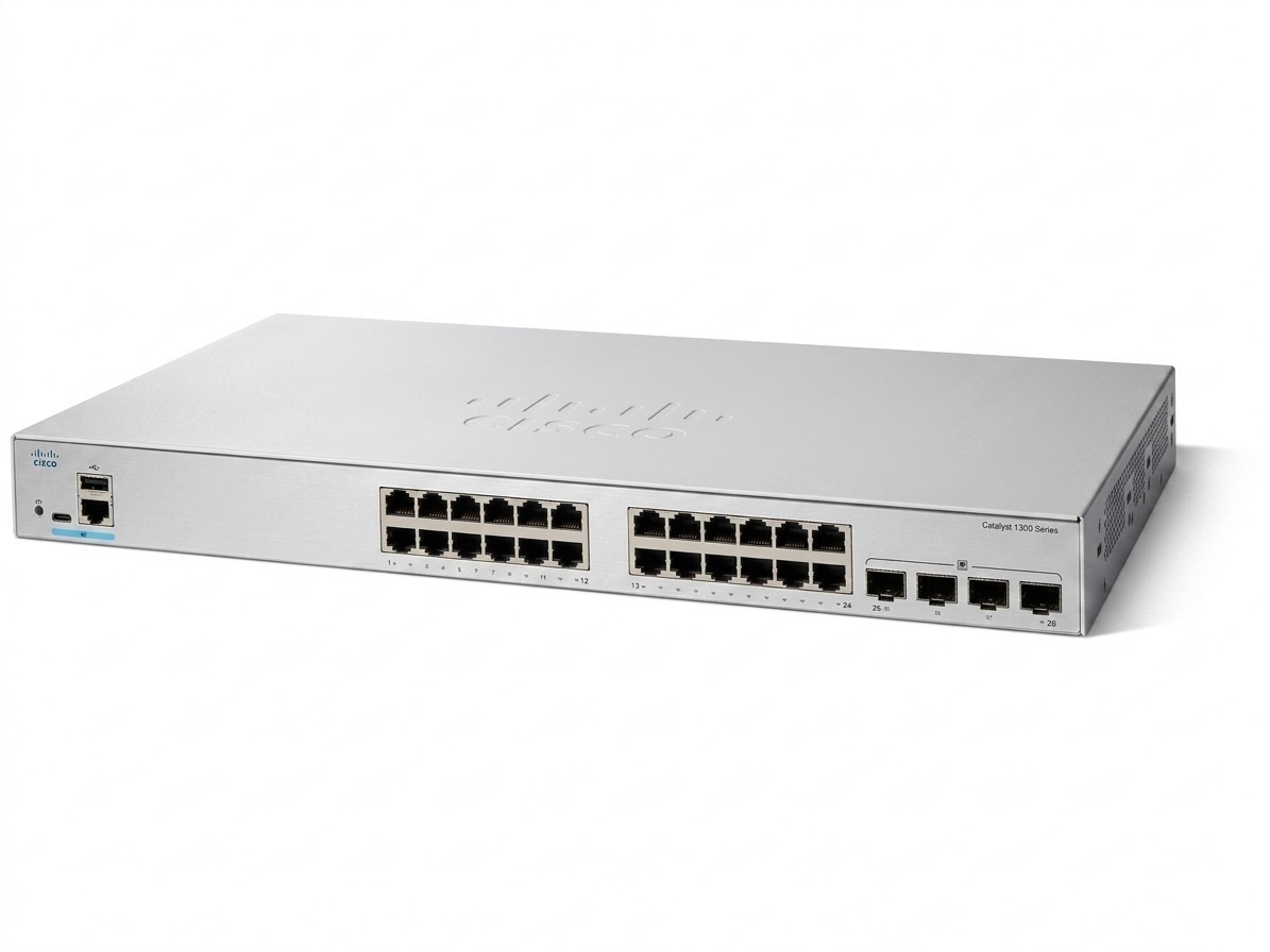 Cisco C1300-24T-4G Catalyst 1300 Managed Switch 24 Port Gigabit Ethernet 4x 1G S