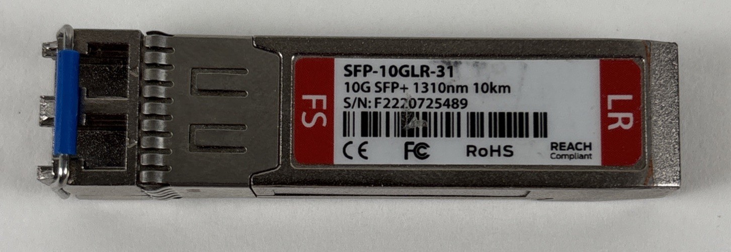 Fiber Store FS SFP-10GLR-31 110G SFP+ 1310NM 10KM UNTESTED