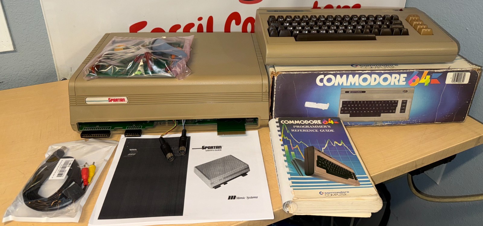 Very Rare Mimic Systems Spartan Apple II+ Plus & Commodore 64 Silver Label  SB