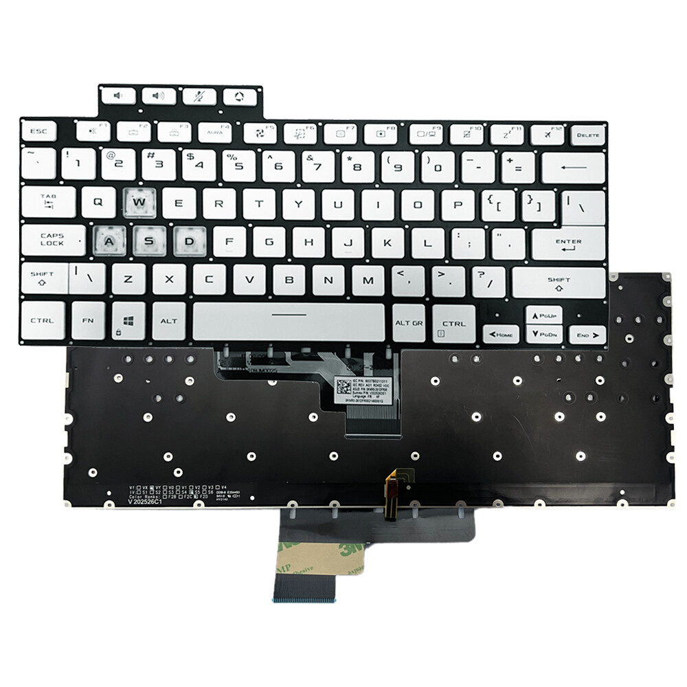 White Backlit keyboard FITS ASUS TUF Air FX516 FX516P FX516PR 0KNR0-261DFR00