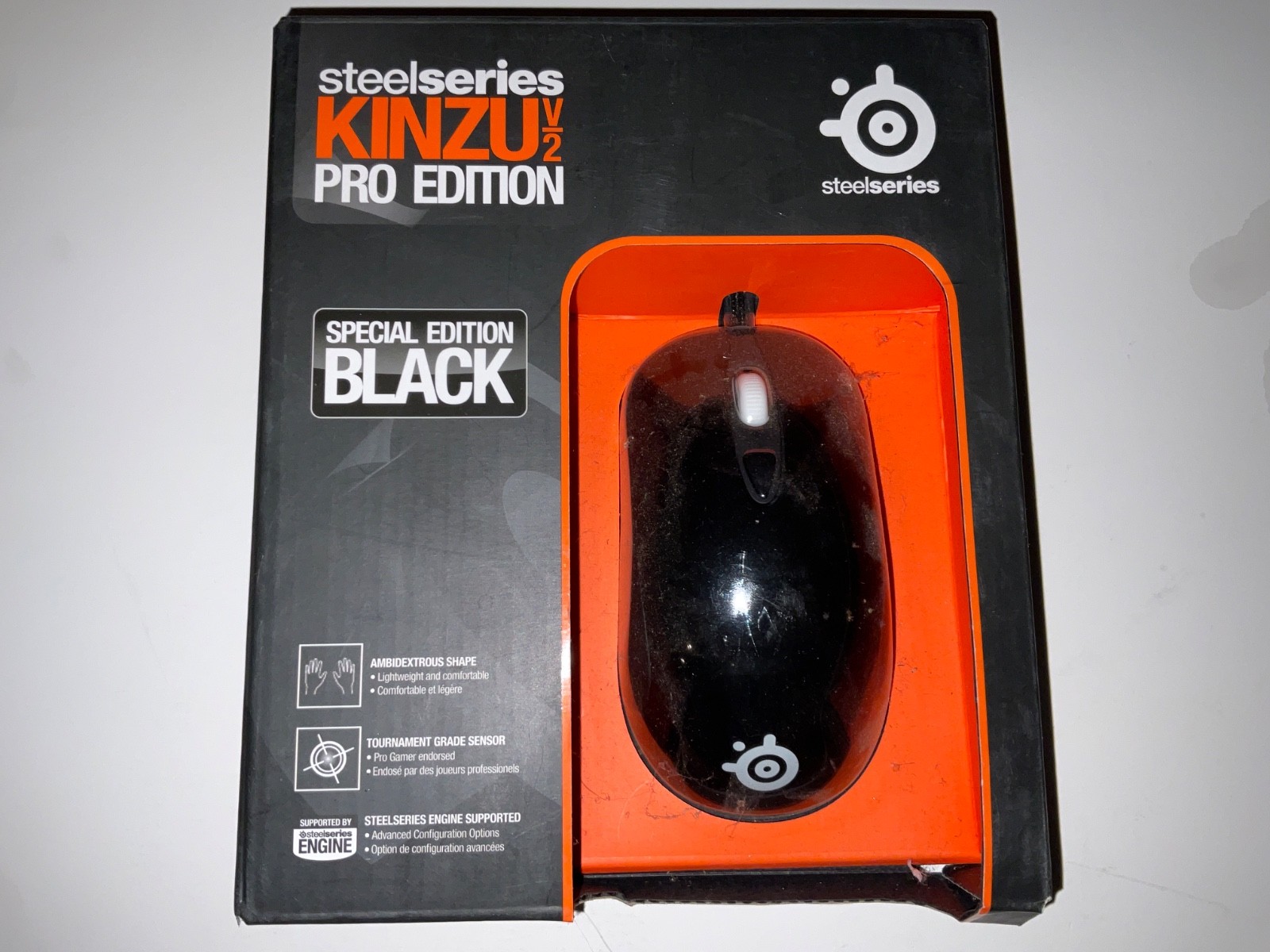 Steelseries Kinzu Pro Edition Mouse  Special Edition Black Pristine
