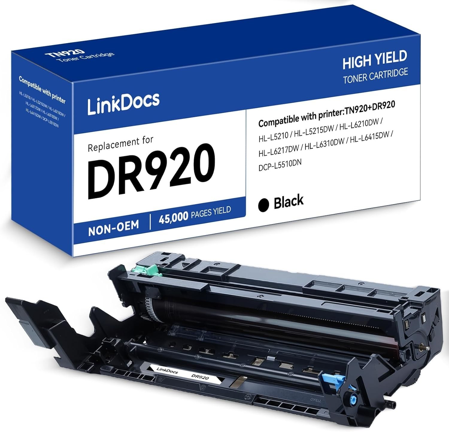 1 Pack High Yield Toner Cartridge DR920 Replacement for Brother DR-920 Printer