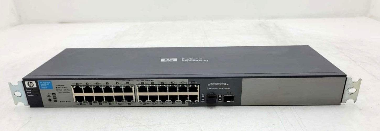 HP ProCurve 1810G-24 24-Port GbE 2x SFP Uplink Network Switch P/N: J9450A Tested