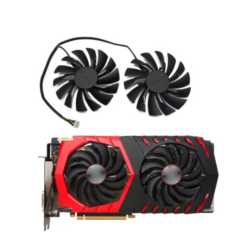 Pair Fans Cooler Fan For MSI GTX 960 950 1060 GTX980Ti GAMING RX470 Graphic Card