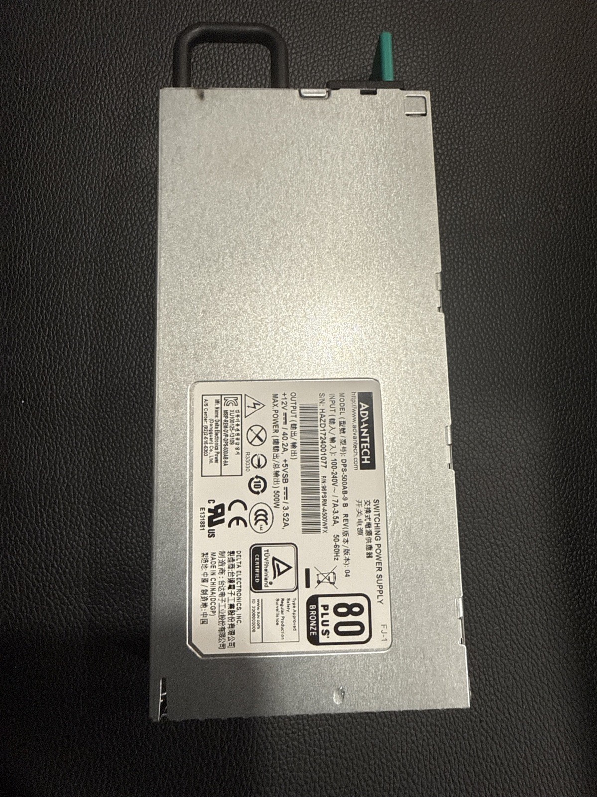 DPS-500AB-9 A DPS-500AB-9 DPS-500AB-9 E Delta CRPS 500W Tested