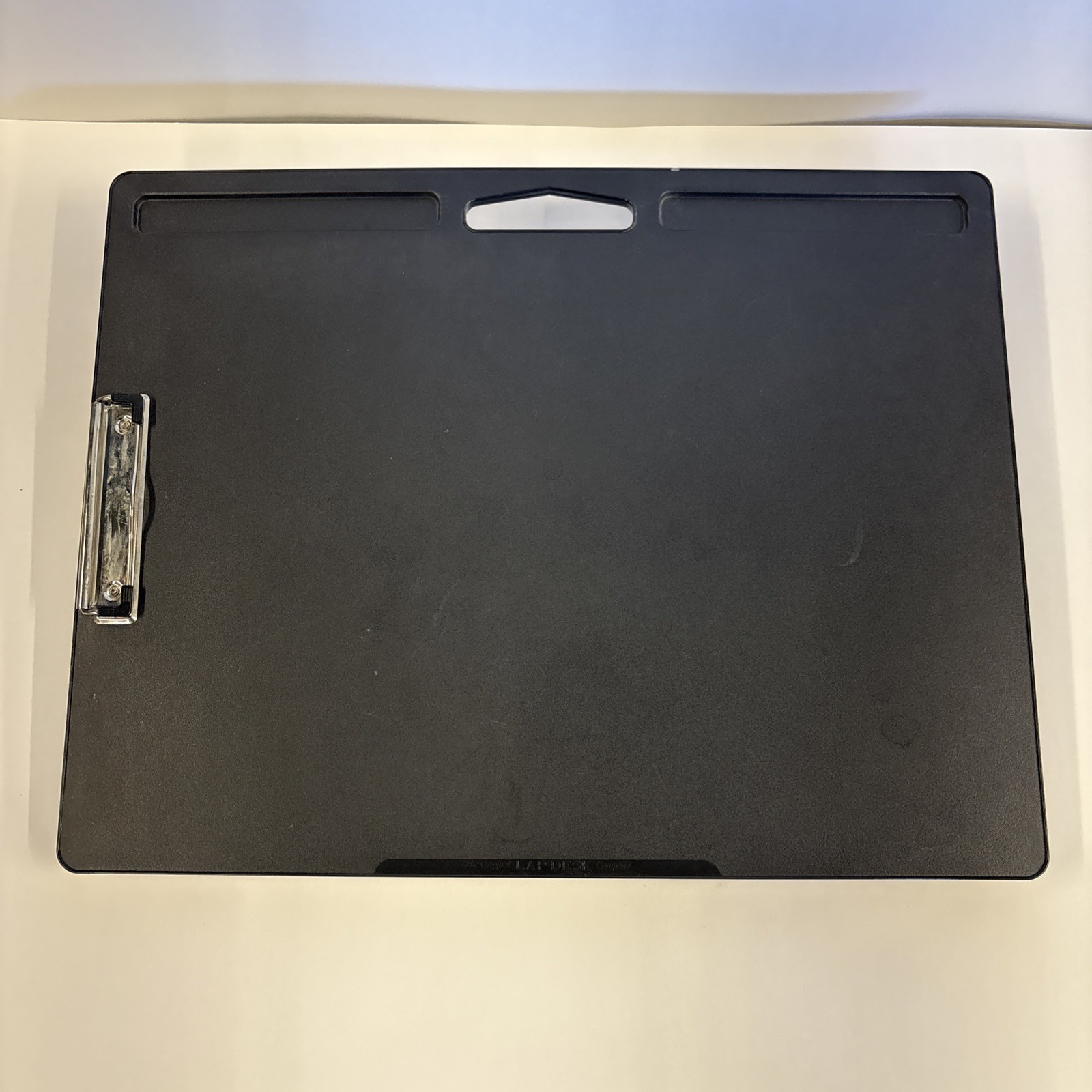 LapGear Compact Lap Desk With Clipboard  18.75"x14.5" Laptops Black Soft Padded
